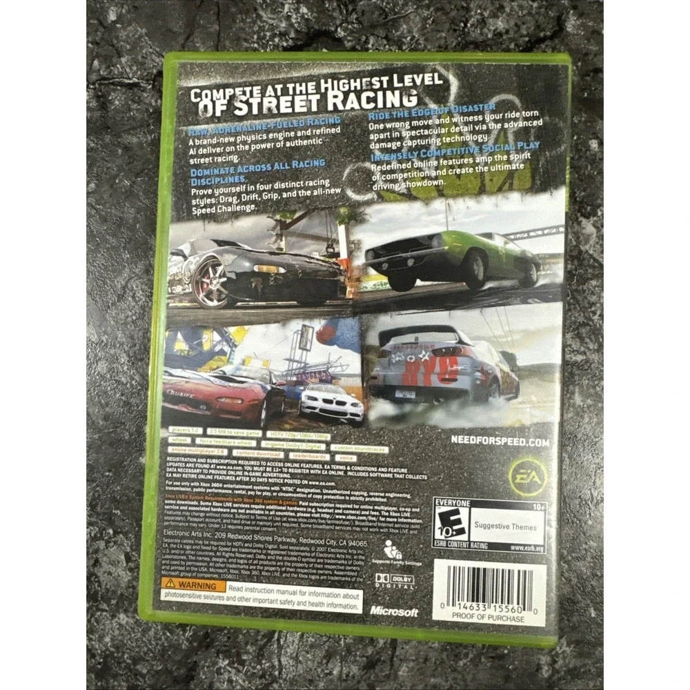 XBOX 360 Need for Speed: ProStreet CIB Microsoft‎